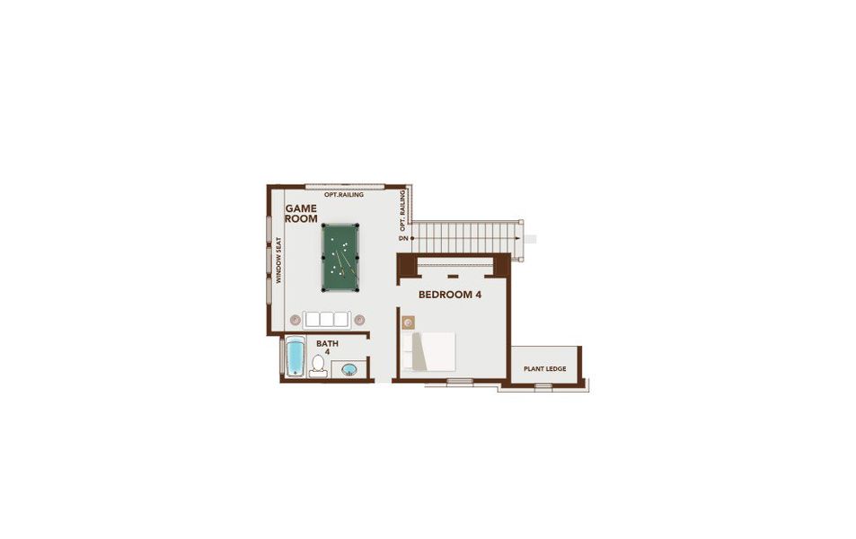 2D floor plan layout for the Grand Whitehall by Grand Homes in Providence Cove, McKinney, TX (Image 3). 2D floor plan layout for the Grand Whitehall by Grand Homes in Providence Cove, McKinney, TX (Image 3).