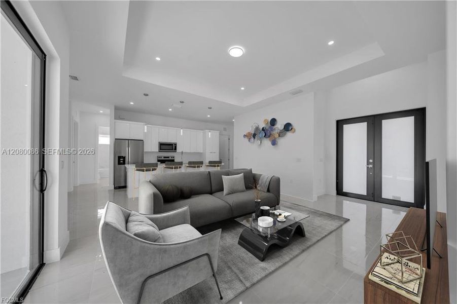 Furnished interior view inside a new home in , Lehigh Acres (Image 7).