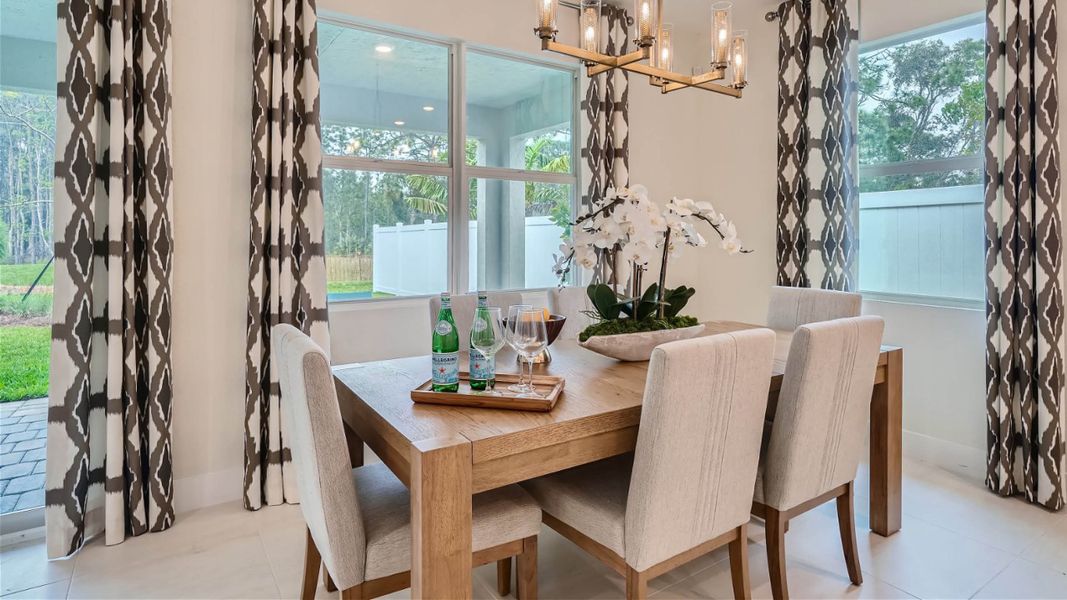 Furnished interior view inside a new home in Mockingbird Reserve at Winding Oaks, Ocala (Image 5).