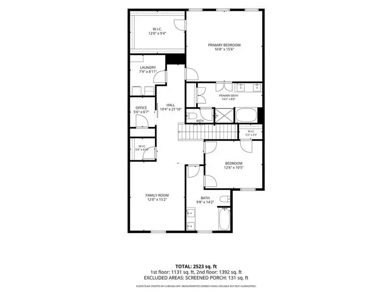 2D floor plan layout of this home in , Flowery Branch, GA (Image 4).