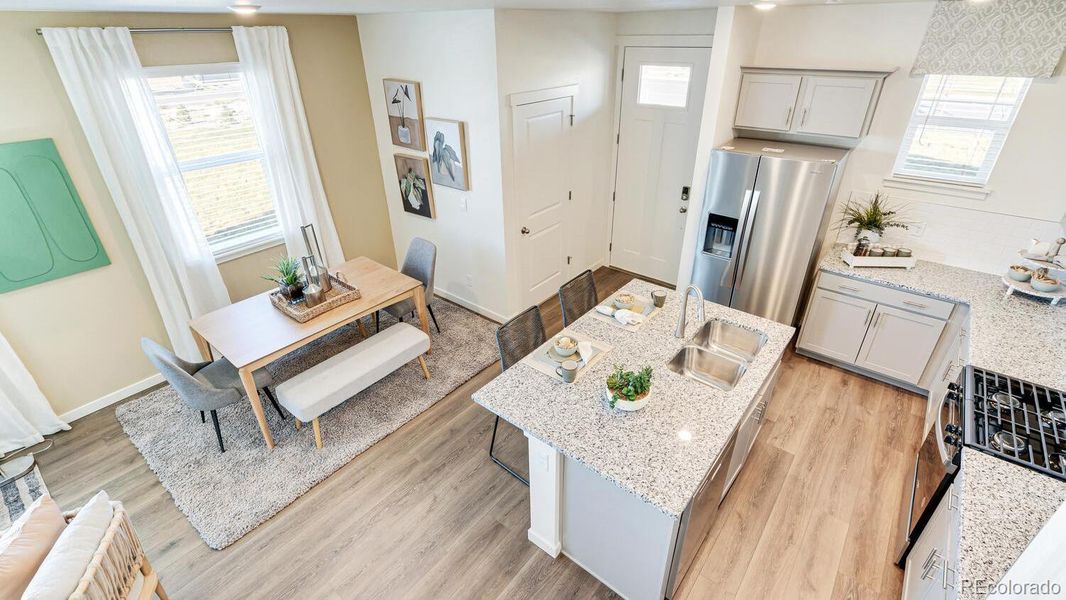 Furnished interior view inside a new home in Revere at Johnstown, Johnstown (Image 11).