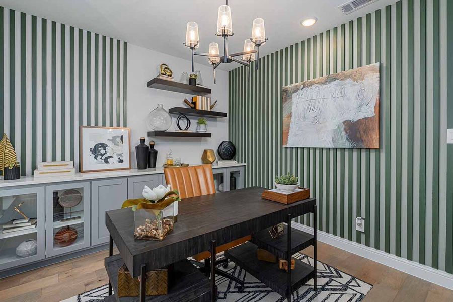 Furnished interior view inside a new home in Impression 55s, Frisco (Image 9).