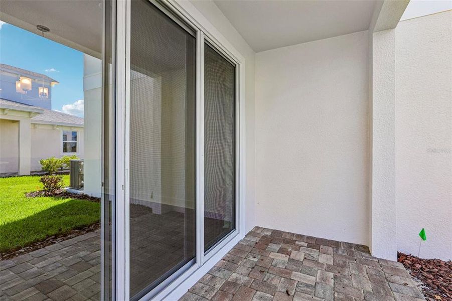 Exterior details and patio area of a home in Lagoon Residences at Epperson, Wesley Chapel (Image 4).