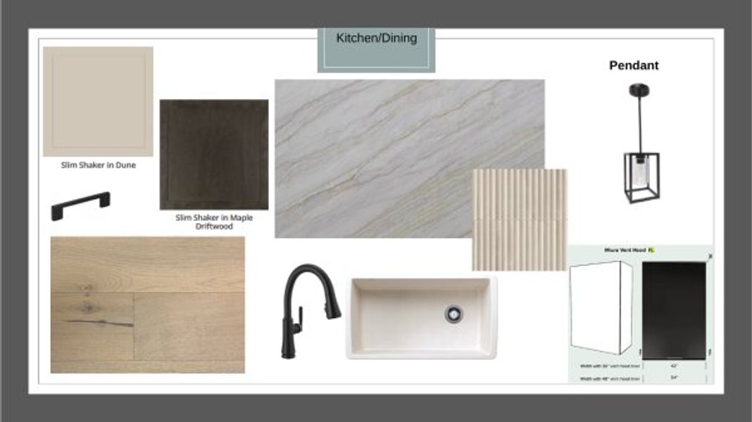 Sample of building materials used in homes in Rio Vista at Kelly Ranch, Aledo (Image 26).