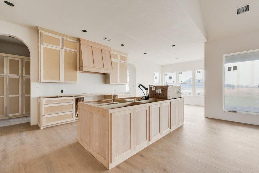 Luxury Kitchen Loading... dining room in the background