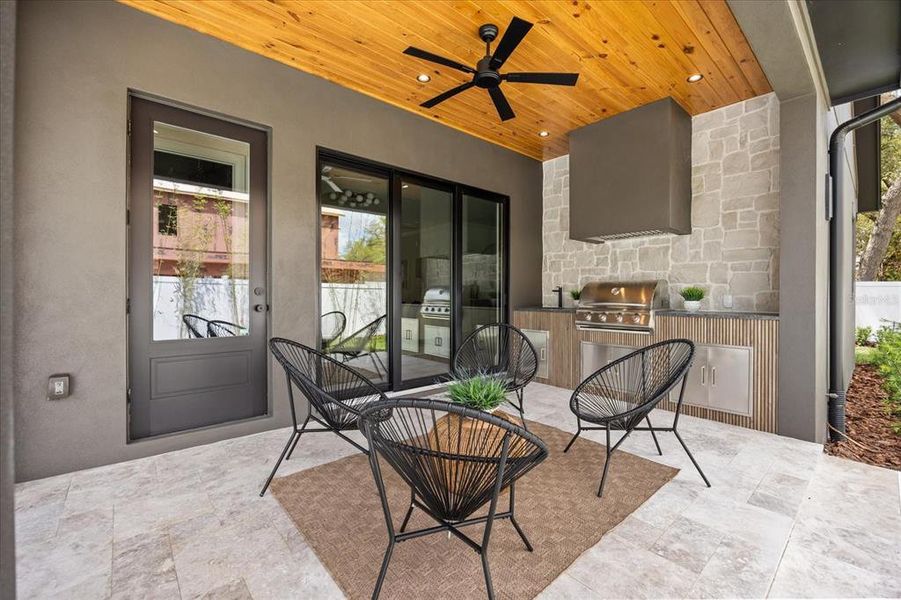 Exterior details and patio area of a home in , Winter Park (Image 32). Exterior details and patio area of a home in , Winter Park (Image 32).