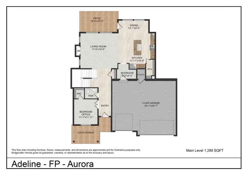 Image 2 representing the Adeline FP by Bridgewater Homes in Aurora Highlands, Aurora, CO.