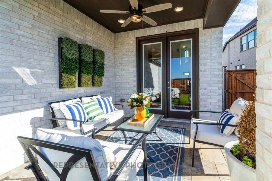 Exterior details and patio area of a home in Aster Park: 40ft. lots, McKinney (Image 2).