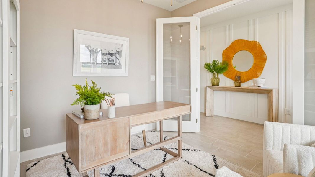 Representative furnished interior of a home built from the Sweetgum by DRB Homes in Ardisia Park, New Smyrna Beach (Image 35).