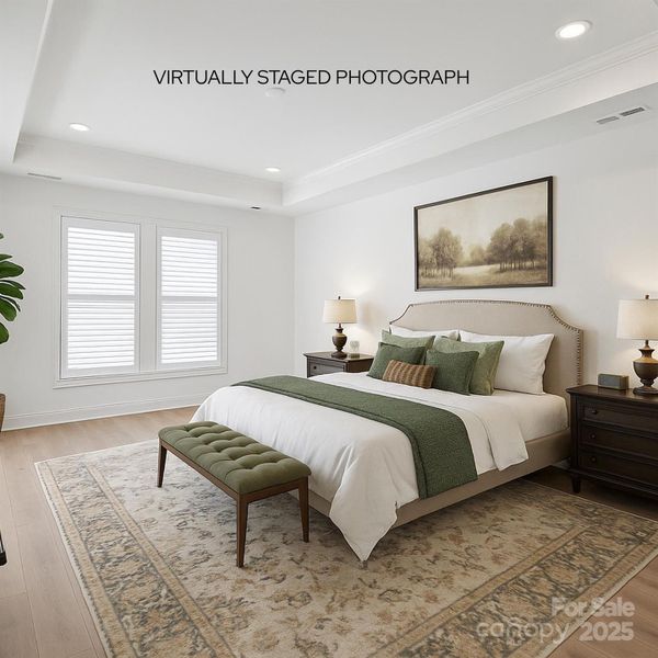 VIRTUALLY STAGED PRIMARY BEDROOM