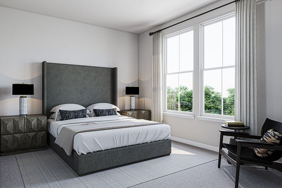 Furnished interior view inside a new home in Arbor Collection at Heritage, Dripping Springs (Image 24).