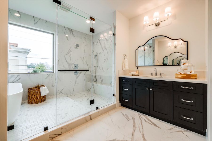 Furnished interior view inside a new home in , Houston (Image 38).