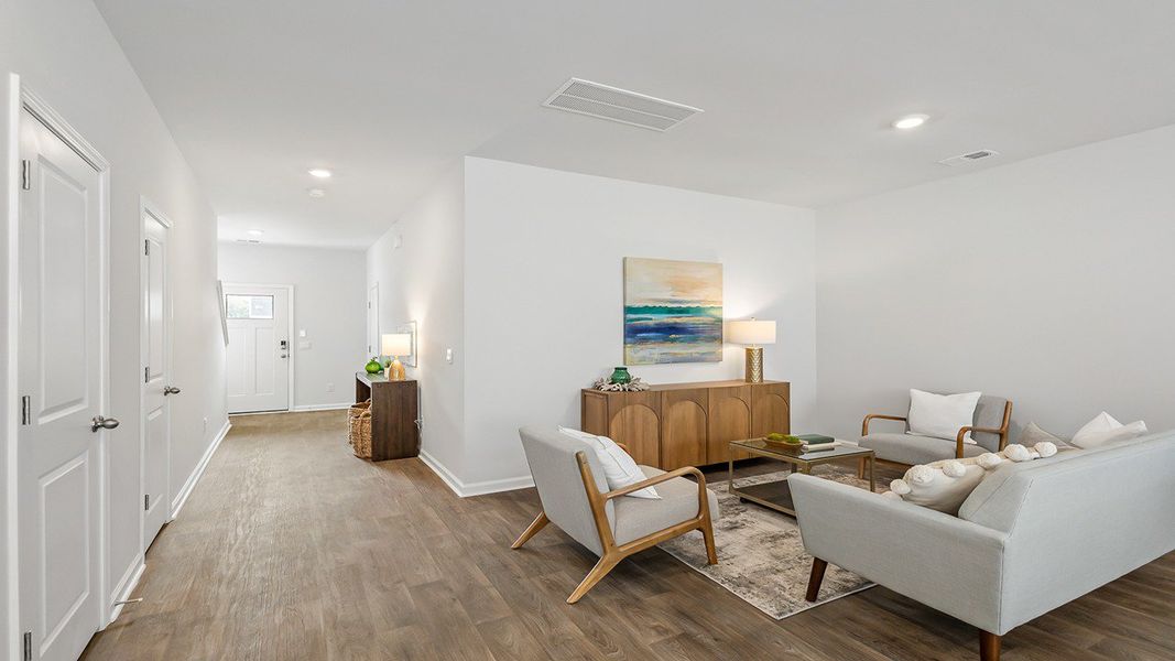 Furnished interior view inside a new home in Carolina Groves Townhomes, Moncks Corner (Image 7).