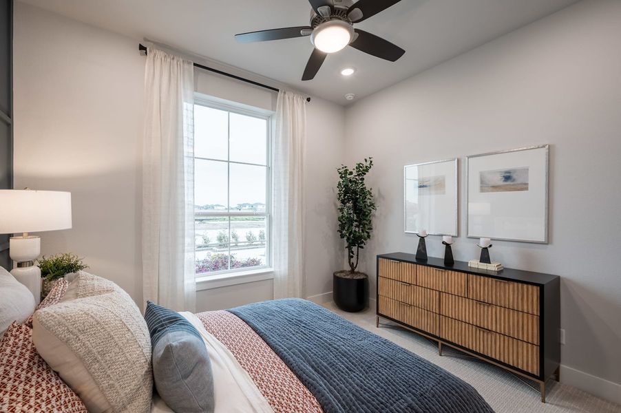 Representative furnished interior of a home built from the Falcon by Tri Pointe Homes in Pecan Ridge, Fulshear (Image 39).