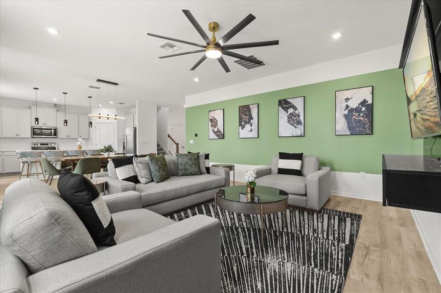 Furnished interior view inside a new home in , Kissimmee (Image 6). Furnished interior view inside a new home in , Kissimmee (Image 6).