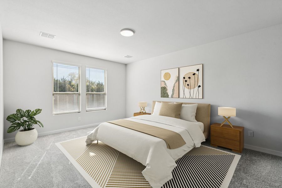 Primary Suite in the Winters home plan by Trophy Signature Homes – REPRESENTATIVE PHOTO