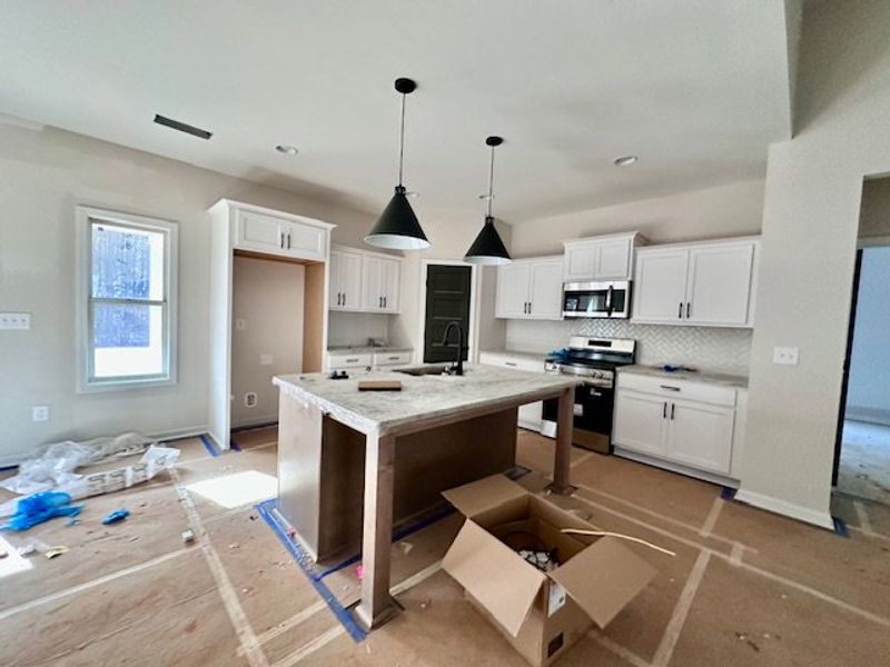 In-progress construction of a new home in Forrest Farms, Greenville, GA (Image 4).