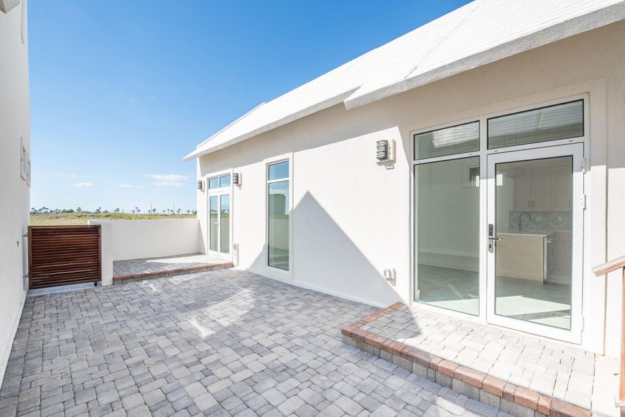 Exterior details and patio area of a home in , Port Aransas (Image 25).