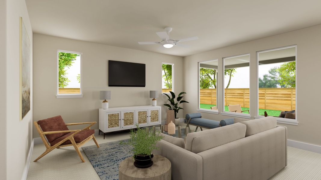 Representative furnished interior of a home built from the Rosemary by Tri Pointe Homes in Union Park, Little Elm (Image 5). Representative furnished interior of a home built from the Rosemary by Tri Pointe Homes in Union Park, Little Elm (Image 5).