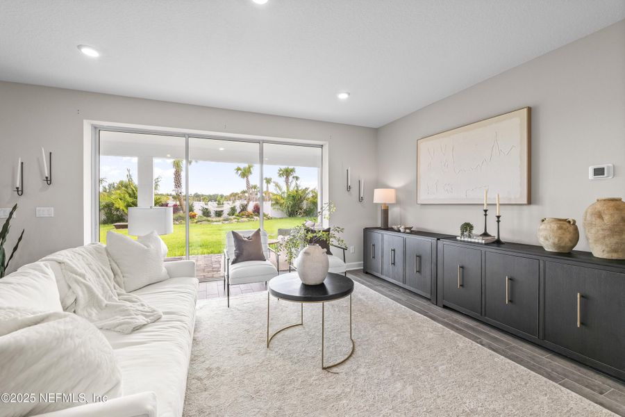 Furnished interior view inside a new home in The Cove at Beachwalk, St. Johns (Image 14). Furnished interior view inside a new home in The Cove at Beachwalk, St. Johns (Image 14).