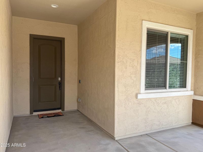 Covered front patio