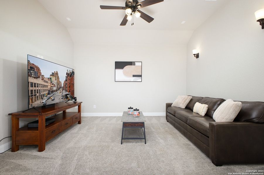 Representative furnished interior of a home built from the The Malta by Whitestone Custom Homes in Johnson Ranch, Bulverde (Image 29).