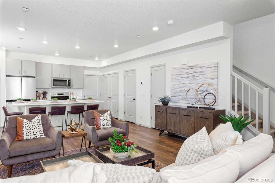 Furnished interior view inside a new home in , Aurora (Image 5).
