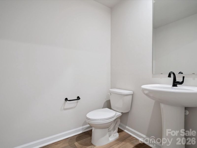 First floor powder room
