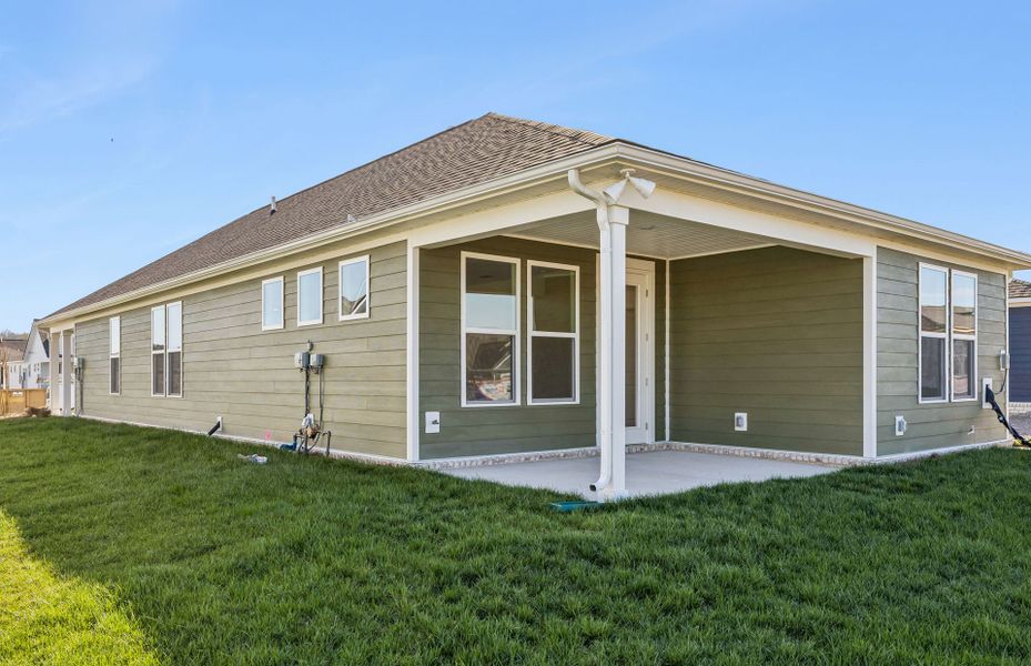 Exterior details and patio area of a home in Del Webb Southern Harmony, Murfreesboro (Image 20).
