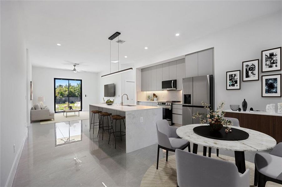 Furnished interior view inside a new home in , Rotonda West (Image 7).