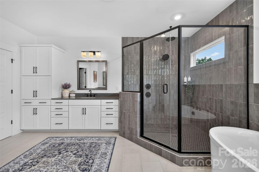 Furnished interior view inside a new home in , Huntersville (Image 33).