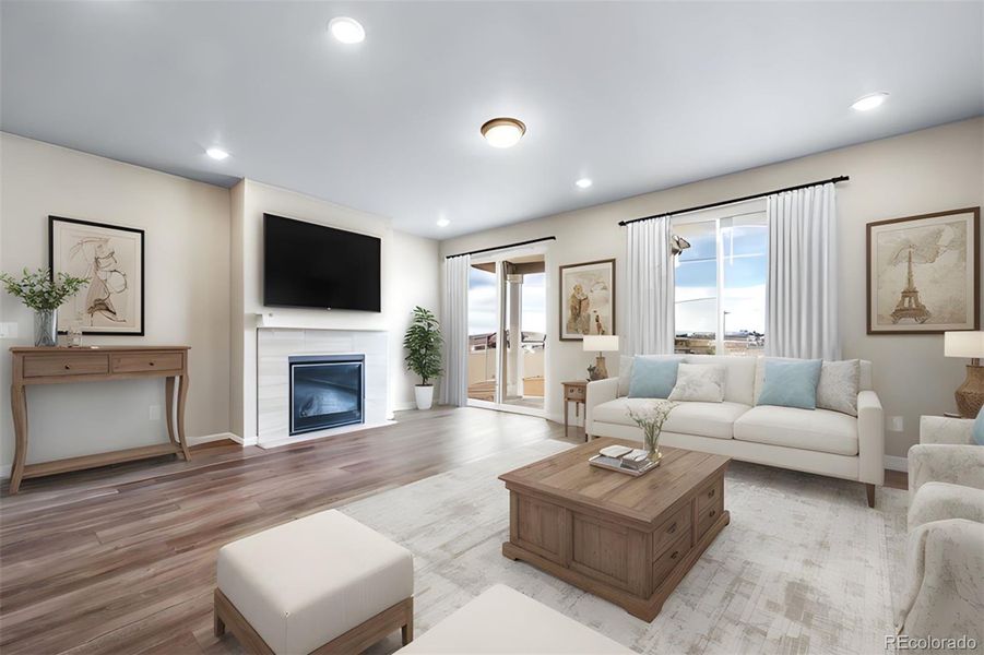 Furnished interior view inside a new home in , Aurora (Image 12).