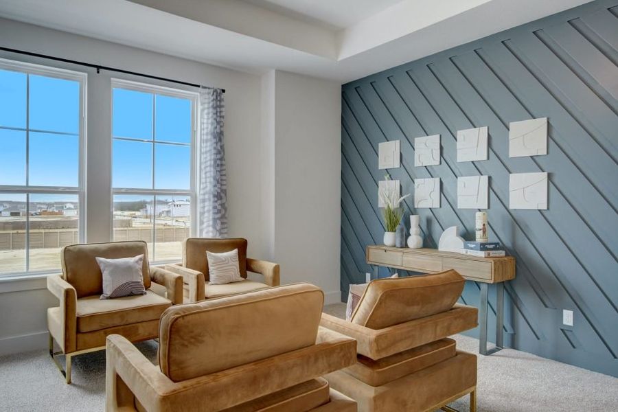 Furnished interior view inside a new home in Avery Centre, Round Rock (Image 23).