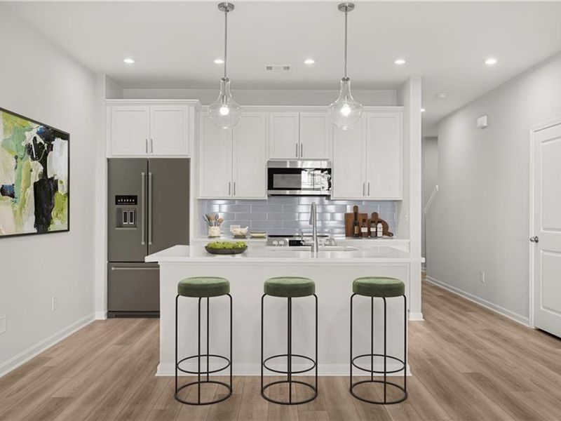 Furnished interior view inside a new home in Stegall Village, Emerson (Image 6). Furnished interior view inside a new home in Stegall Village, Emerson (Image 6).