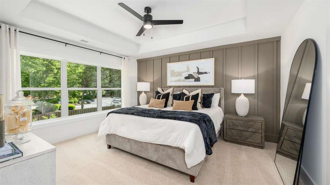 Furnished interior view inside a new home in Overlook at Peachtree Corners, Peachtree Corners (Image 31).