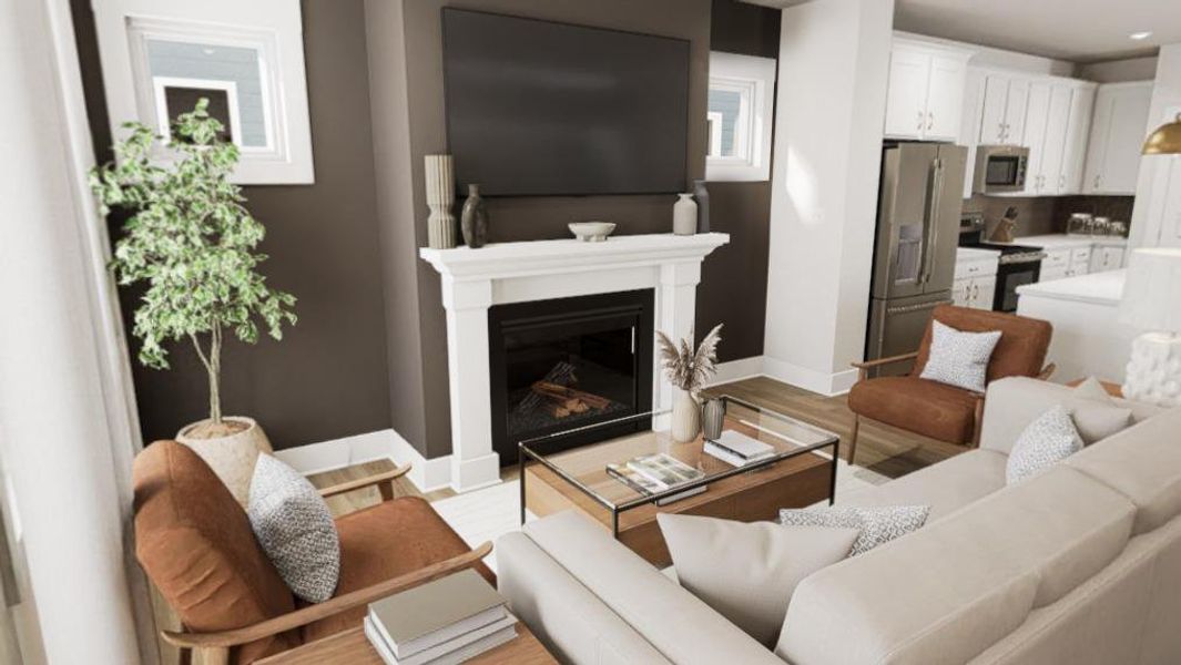 Furnished interior view inside a new home in Wendell Falls, Wendell (Image 8).