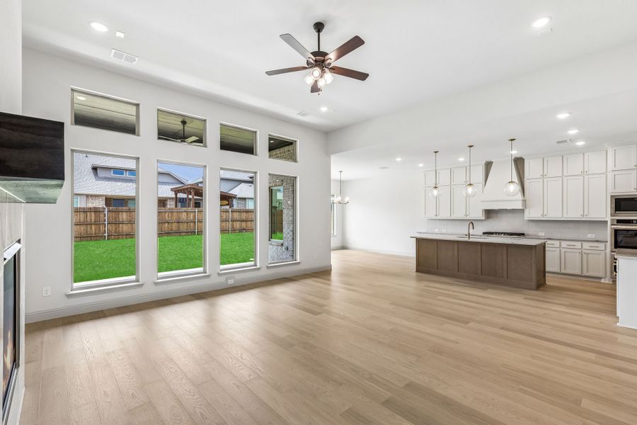 Representative unfurnished interior of a home built from the Brazos by Sandlin Homes in Bluffs at Northpointe, Fort Worth (Image 18).