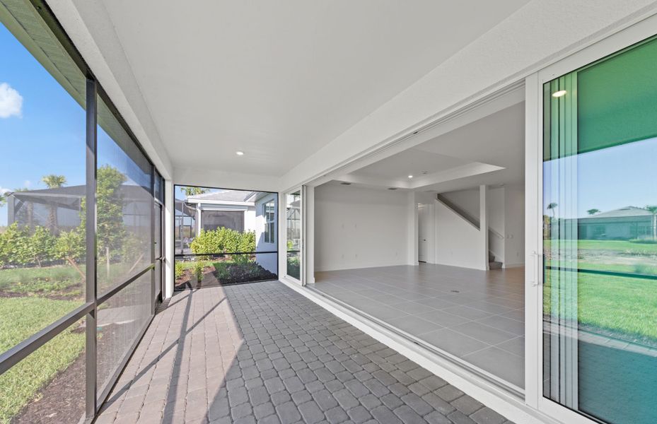 Exterior details and patio area of a home in TerraWalk at Babcock Ranch, Alva (Image 3). Exterior details and patio area of a home in TerraWalk at Babcock Ranch, Alva (Image 3).