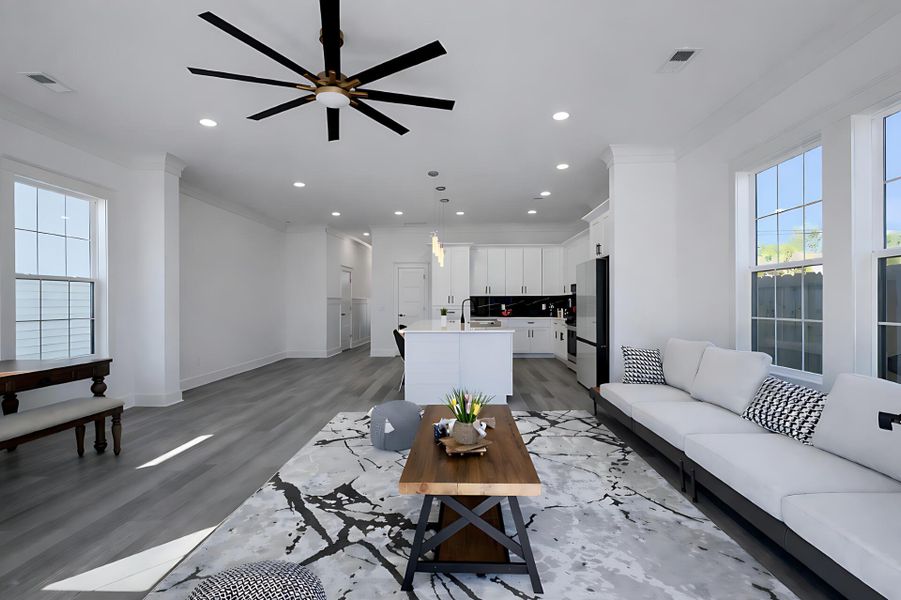 Furnished interior view inside a new home in , North Charleston (Image 30). Furnished interior view inside a new home in , North Charleston (Image 30).