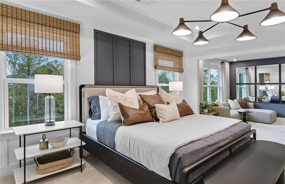 Furnished interior view inside a new home in Hunters Creek, Flowery Branch (Image 7).