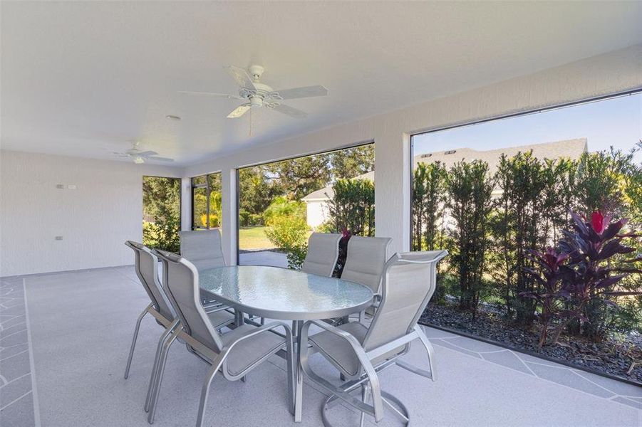 Exterior details and patio area of a home in , The Villages (Image 3). Exterior details and patio area of a home in , The Villages (Image 3).