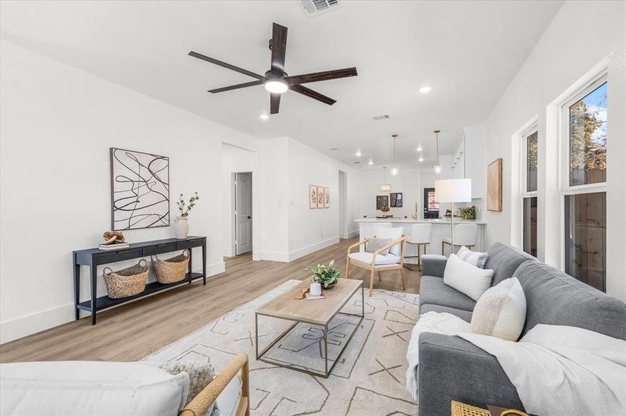 Furnished interior view inside a new home in , Fort Worth (Image 7). Furnished interior view inside a new home in , Fort Worth (Image 7).