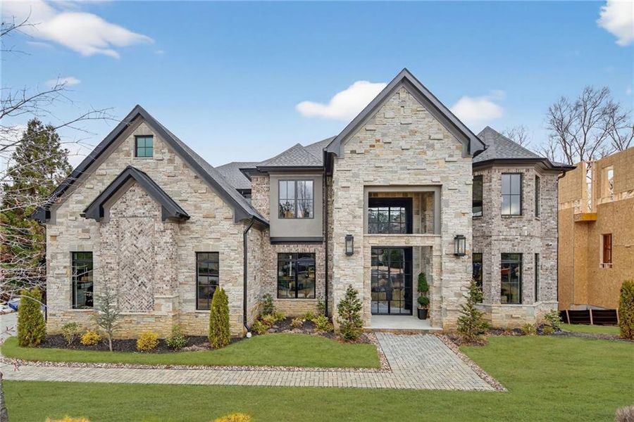 Front exterior of a new home in , Atlanta, GA, highlighting curb appeal (Image 22).