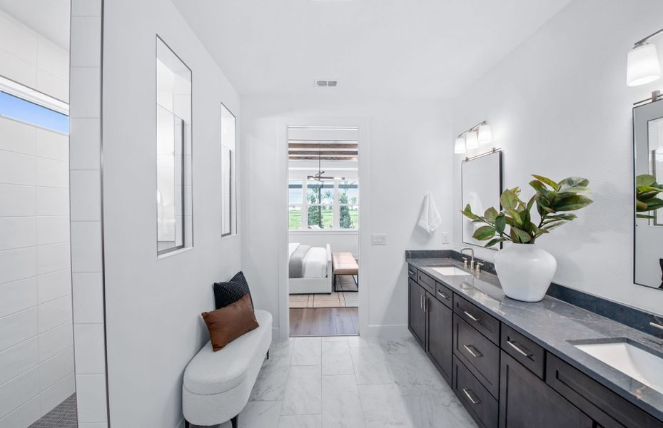 Furnished interior view inside a new home in Del Webb Sunchase, Parrish (Image 6).