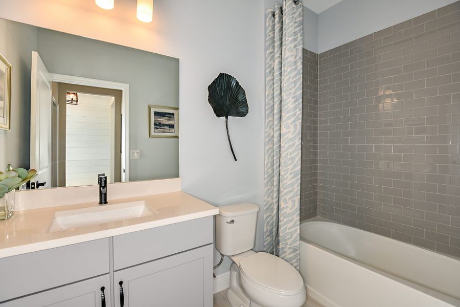 Furnished interior view inside a new home in Estates at Lake Jesup, Sanford (Image 9). Furnished interior view inside a new home in Estates at Lake Jesup, Sanford (Image 9).