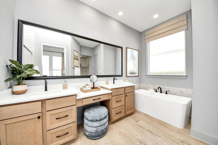 Furnished interior view inside a new home in Meridiana, Manvel (Image 16).