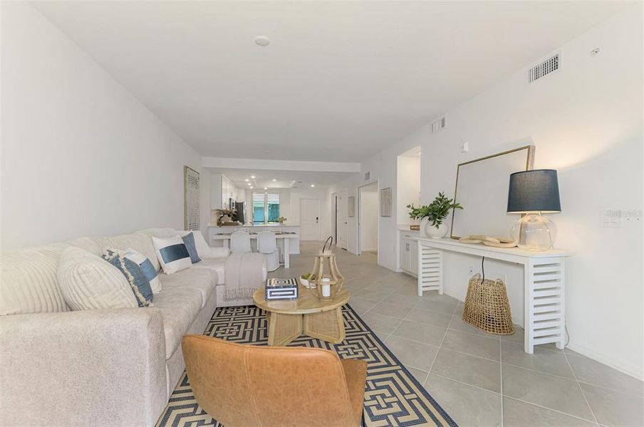 Furnished interior view inside a new home in Wellen Park Golf & Country Club, Venice (Image 37).