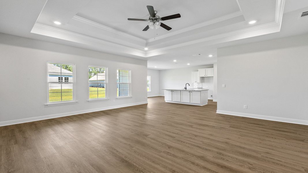 Representative unfurnished interior of a home built from the The Jasmine by D.R. Horton in Meadows at Rehwinkel, Crawfordville (Image 16).