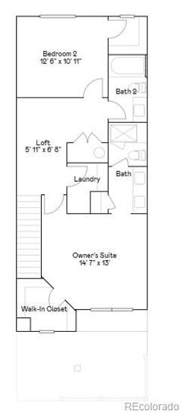 2D floor plan layout of this home in , Thornton, CO (Image 3). 2D floor plan layout of this home in , Thornton, CO (Image 3).