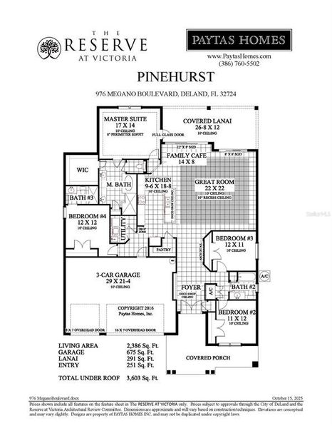 2D floor plan layout of this home in The Reserve at Victoria, Deland, FL (Image 2). 2D floor plan layout of this home in The Reserve at Victoria, Deland, FL (Image 2).